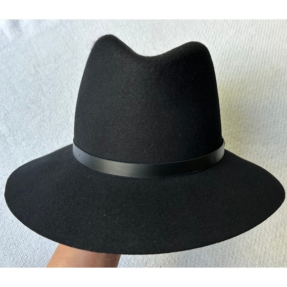 Rag & Bone Floppy Brim Fedora in Black, Size Medium - Picture 10 of 11